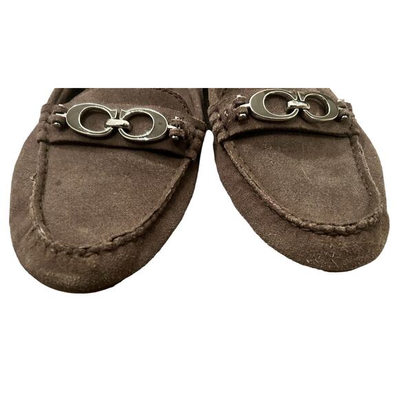 Coach‎ "Fortunata Gray Suede Driving Mocs Loafers size 7.5B MSRP $179 - Picture 12 of 12